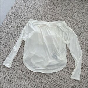 WITH TAGS, NEVER WORN. Halara White Women's Top With Built-In Bra